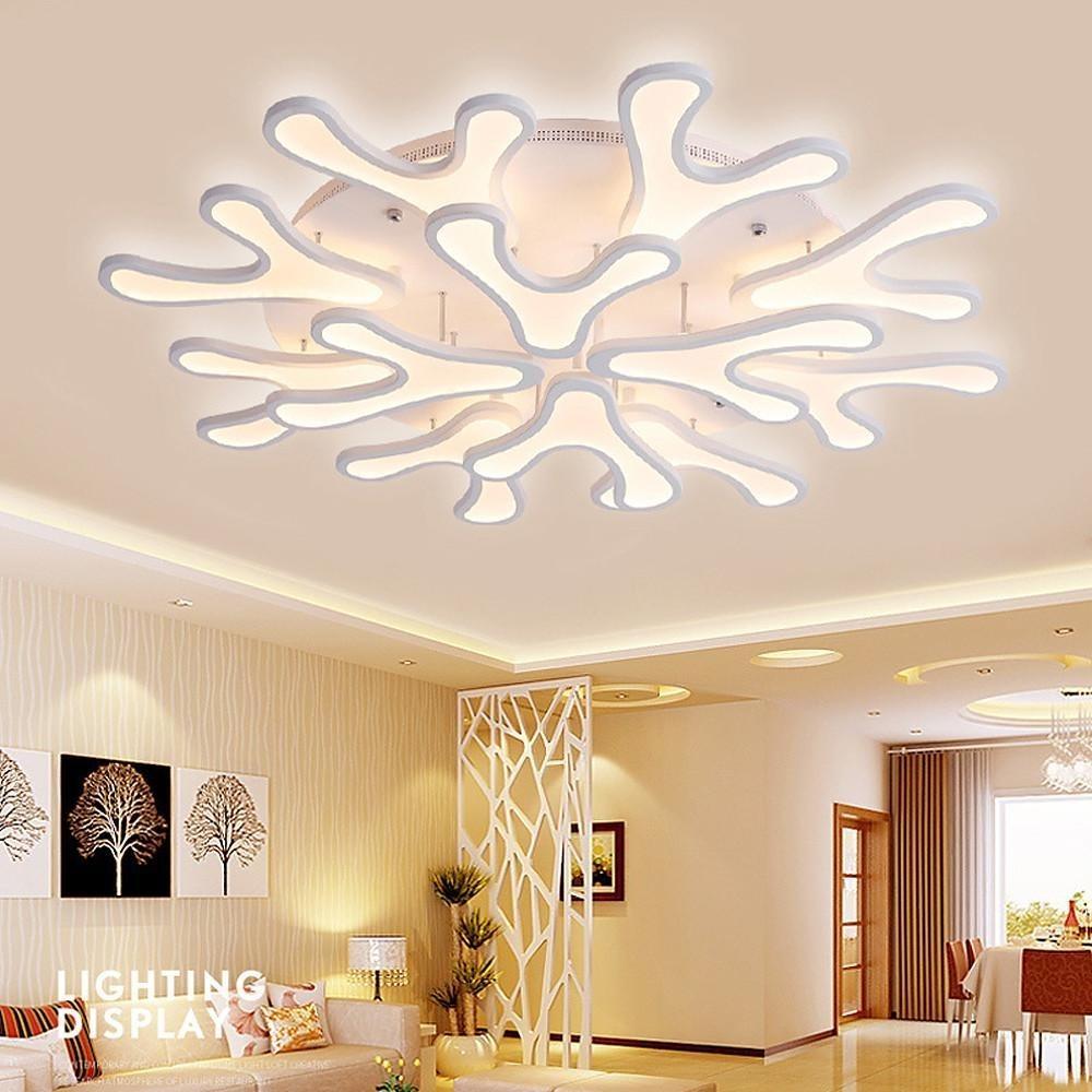 Creative Flower Dimmable LED Nordic Ceiling Lights Flush Mount Lighting