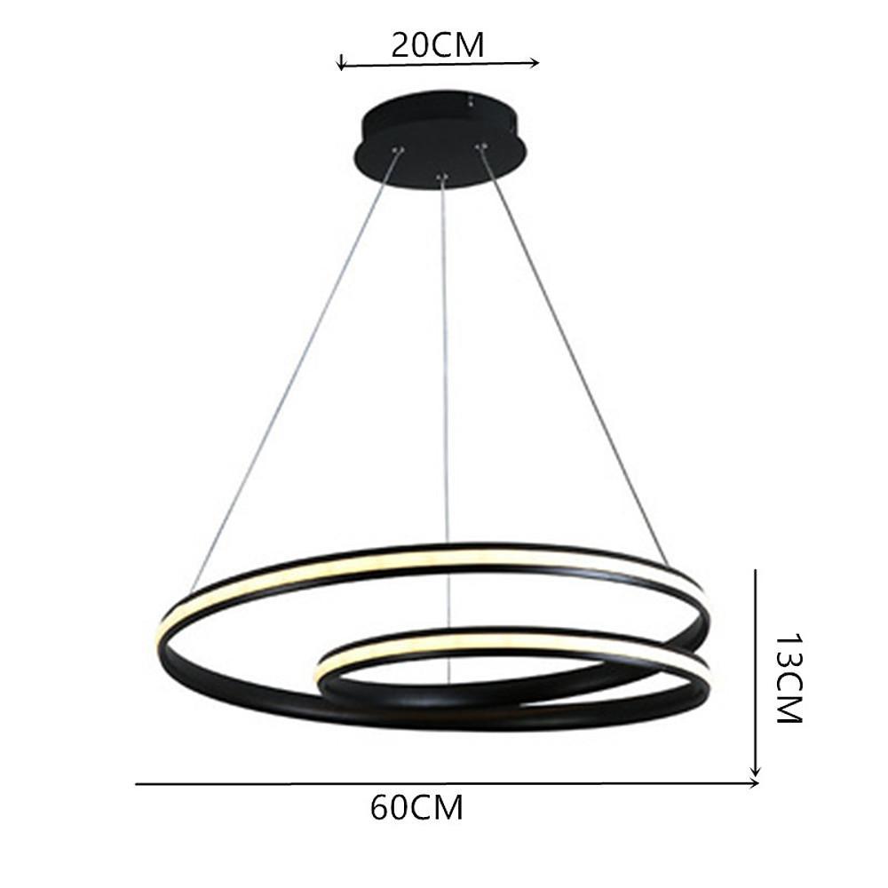 Circular Aluminum Chandelier Light Kitchen Dining Room Lighting Ceiling Light