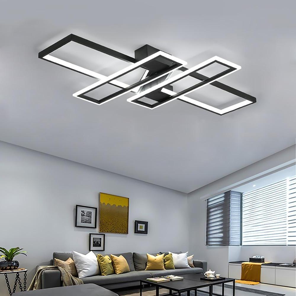 4 Rectangle LED Modern Ceiling Lights Flush Mount Lighting Ceiling Lamp