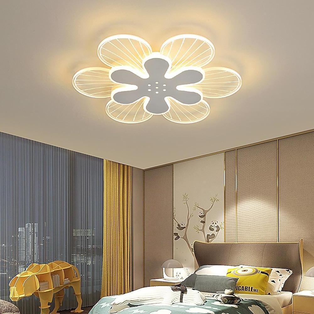 Flowers Shapes LED White Modern Ceiling Lights Flush Mount Lighting