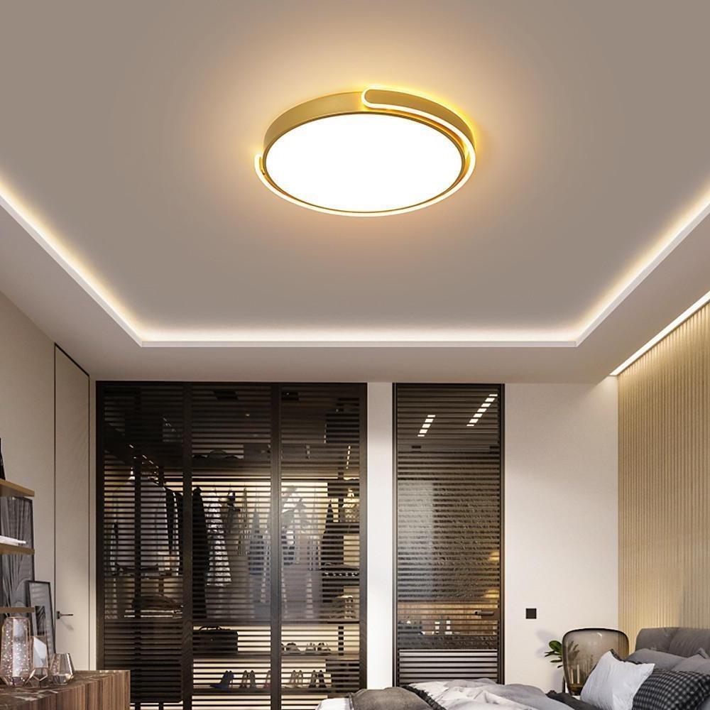 Rounded Flush Mount Ceiling Light Minimalist Acrylic LED Light