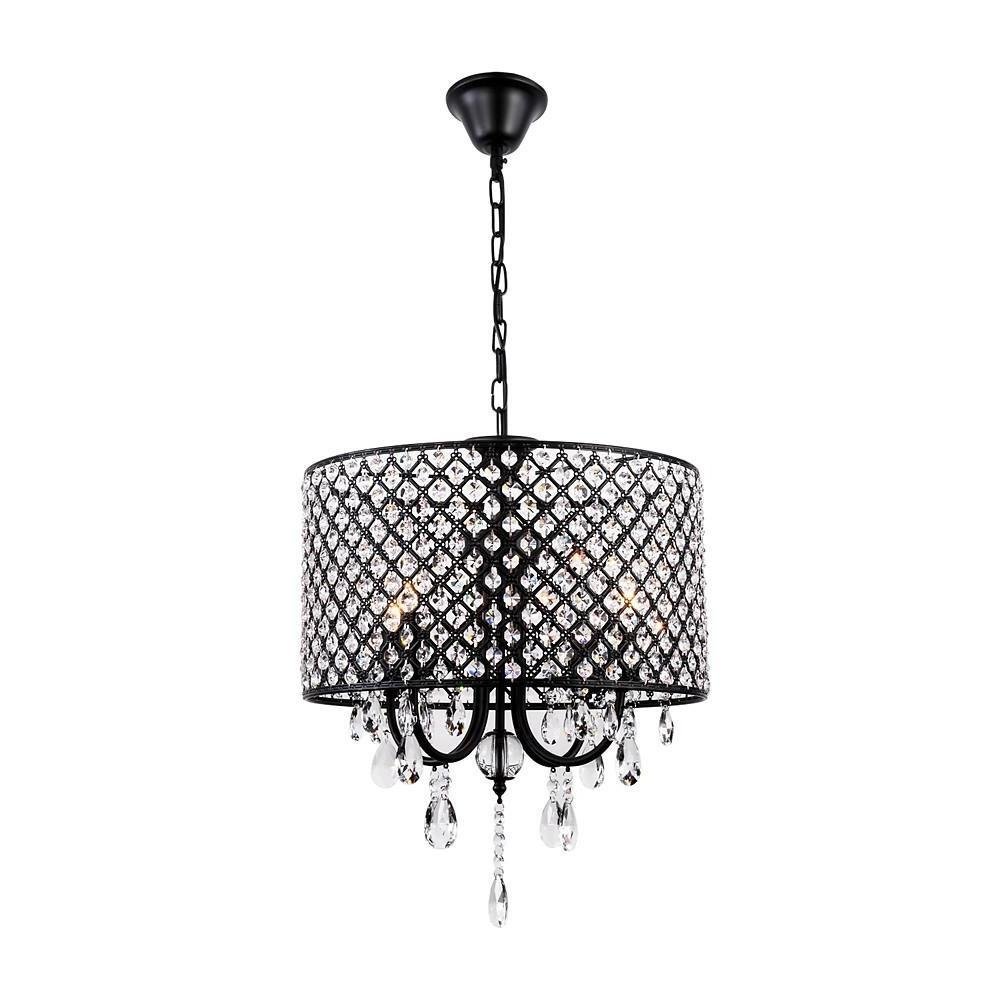 Electroplated Metal Crystal LED Country Chandeliers Kitchen Pendant Light