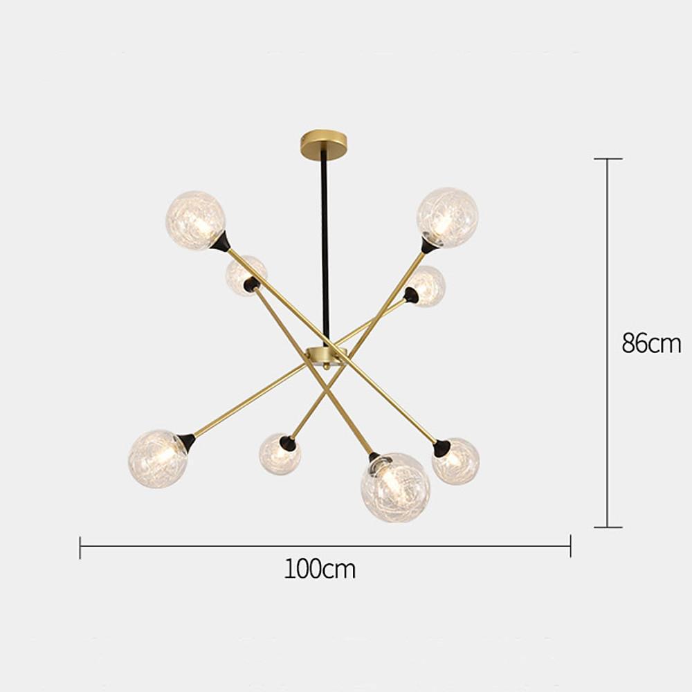 LED Modern Glass Sputnik Chandelier Pendant Light Hanging Lamp Island Lights