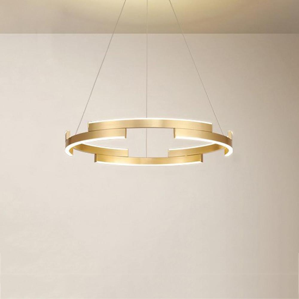 Modern Geometrical Circle Chandelier Pendant Light for Bedroom