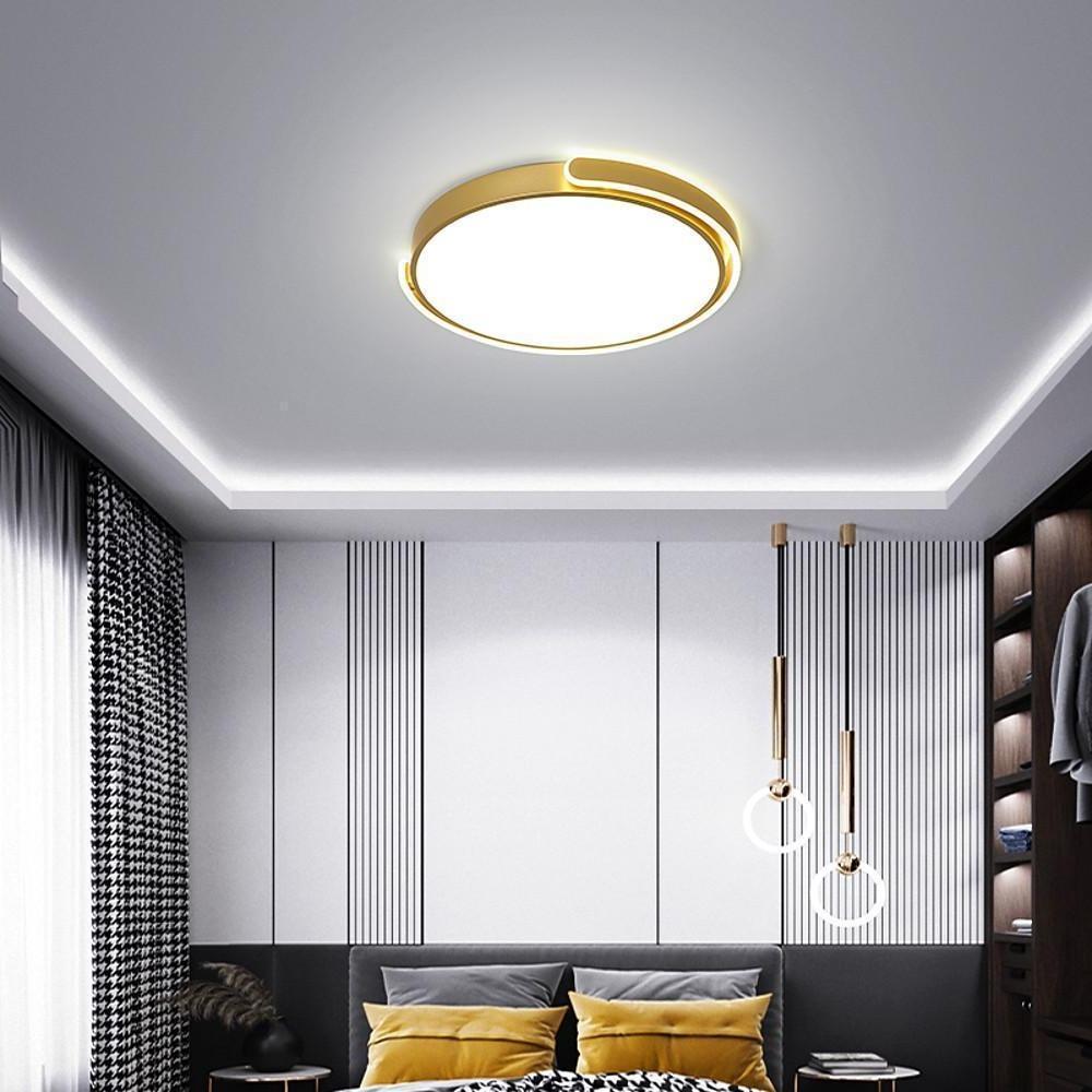 Rounded Flush Mount Ceiling Light Minimalist Acrylic LED Light