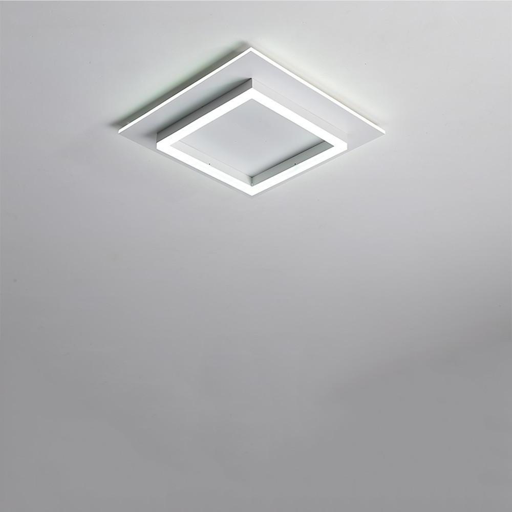 Two Square Shaped Modern LED Flush Mount Ceiling Light for Bedroom