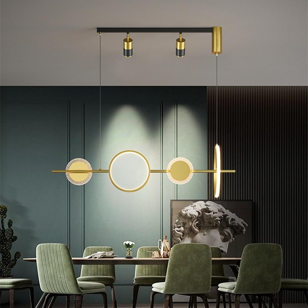 Artistic Circles Linear LED Modern Chandeliers Kitchen Pendant Lighting