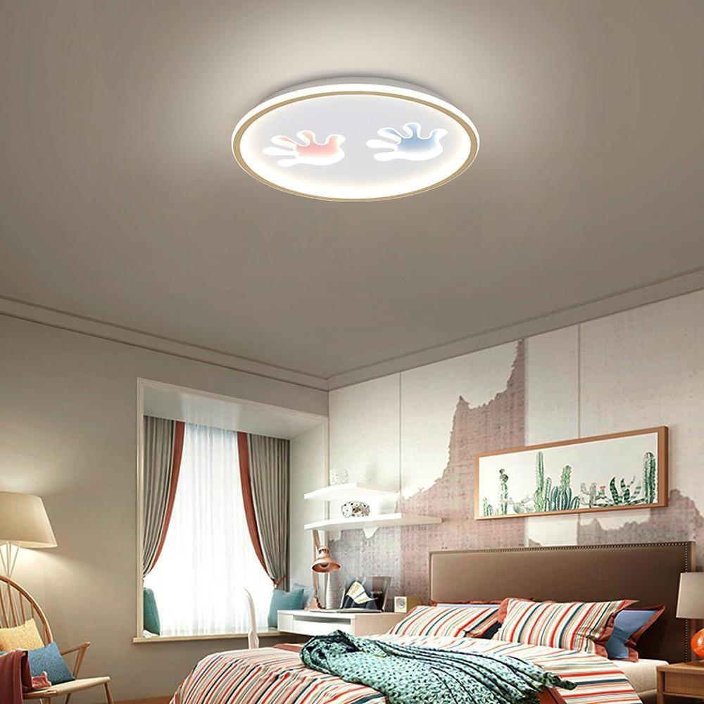 Round Hands Image LED Nordic Flush Mount Lighting Ceiling Lights Hanging Light