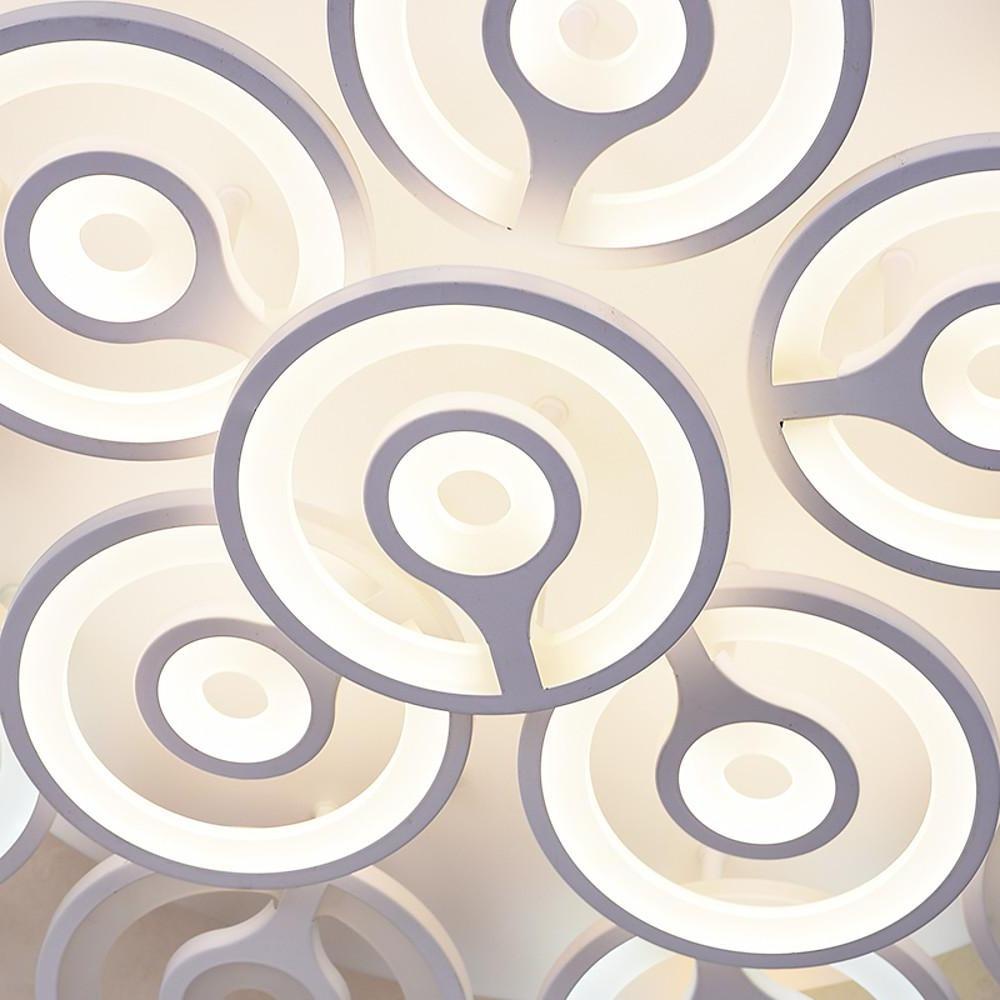 Round Flower Shaped LED Modern Flush Mount Lighting Ceiling Lights Hanging Light