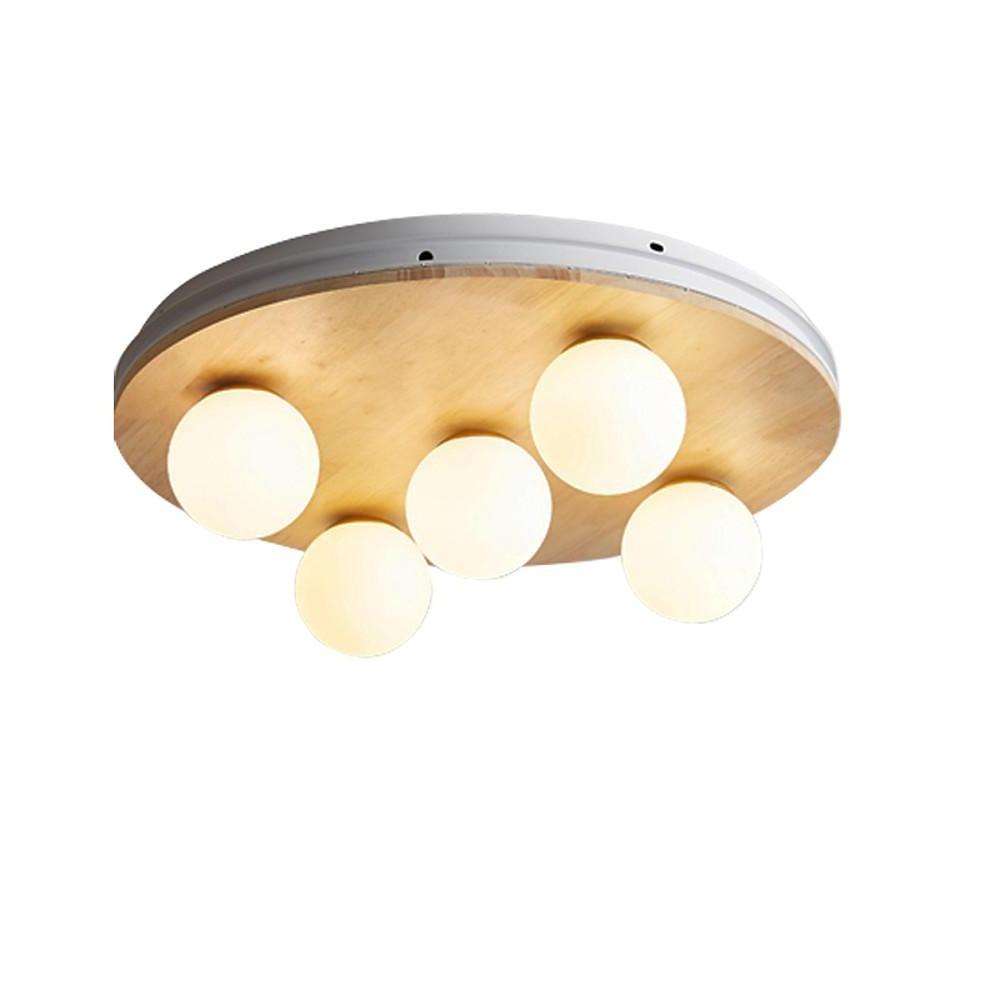 Nordic 5-Light Round Plane Bubble Ceiling Light