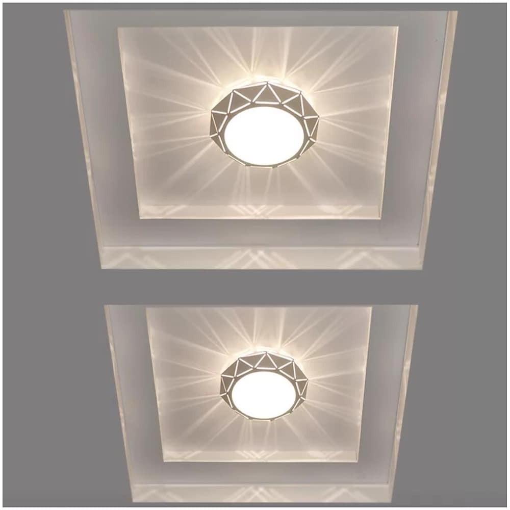 Geometric Drum Shaped LED Modern Flush Mount Lighting Ceiling Lights