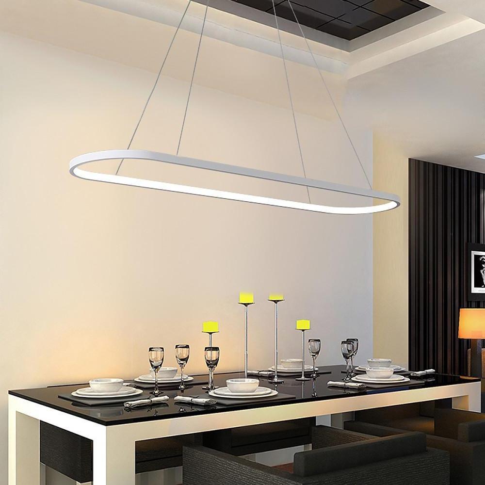 Rounded Rectangle Pendant Lights for Kitchen Acrylic Pendant Lighting