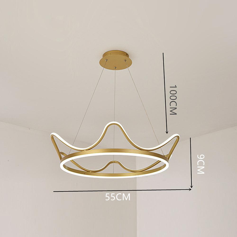 Crown Shaped Dining Room Chandeliers LED Modern Chandelier