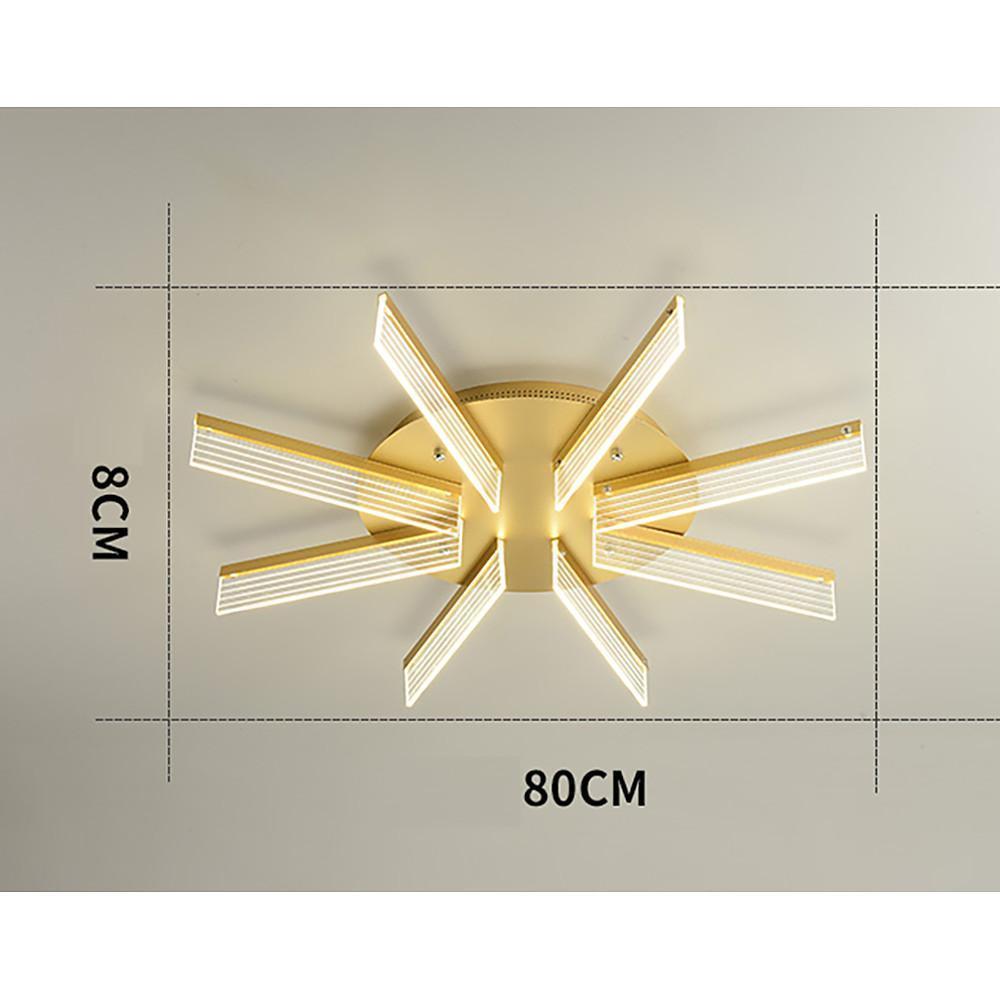 12 Lights Circular Linear Design LED Nordic Flush Mount Ceiling Lights