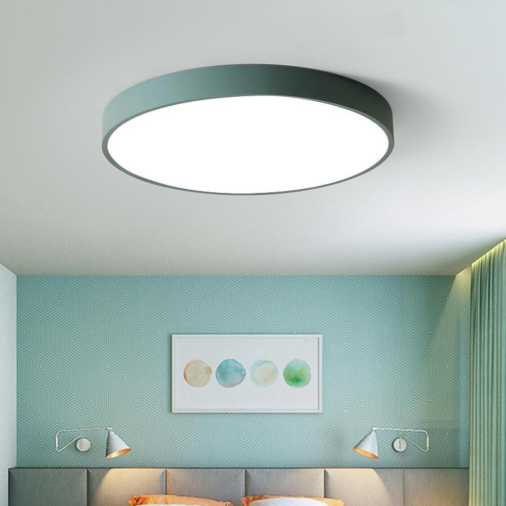 Sizable Flush Mount Ceiling Light Black with Light Source and Surface Color Customization