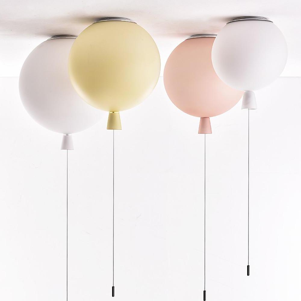 Glass Airballoon Shaped LED Novelty Style Flush Mount Lighting Ceiling Light