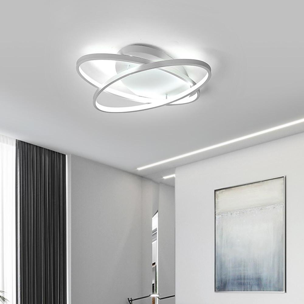 2 Ring Contemporary LED Flush Mount Ceiling Light for Bedroom