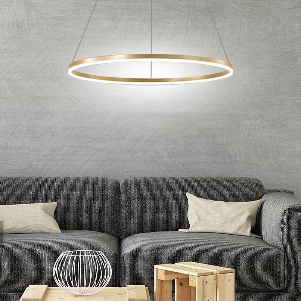 Circle LED Modern Chandelier Pendant Light Hanging Lamp Island Lights