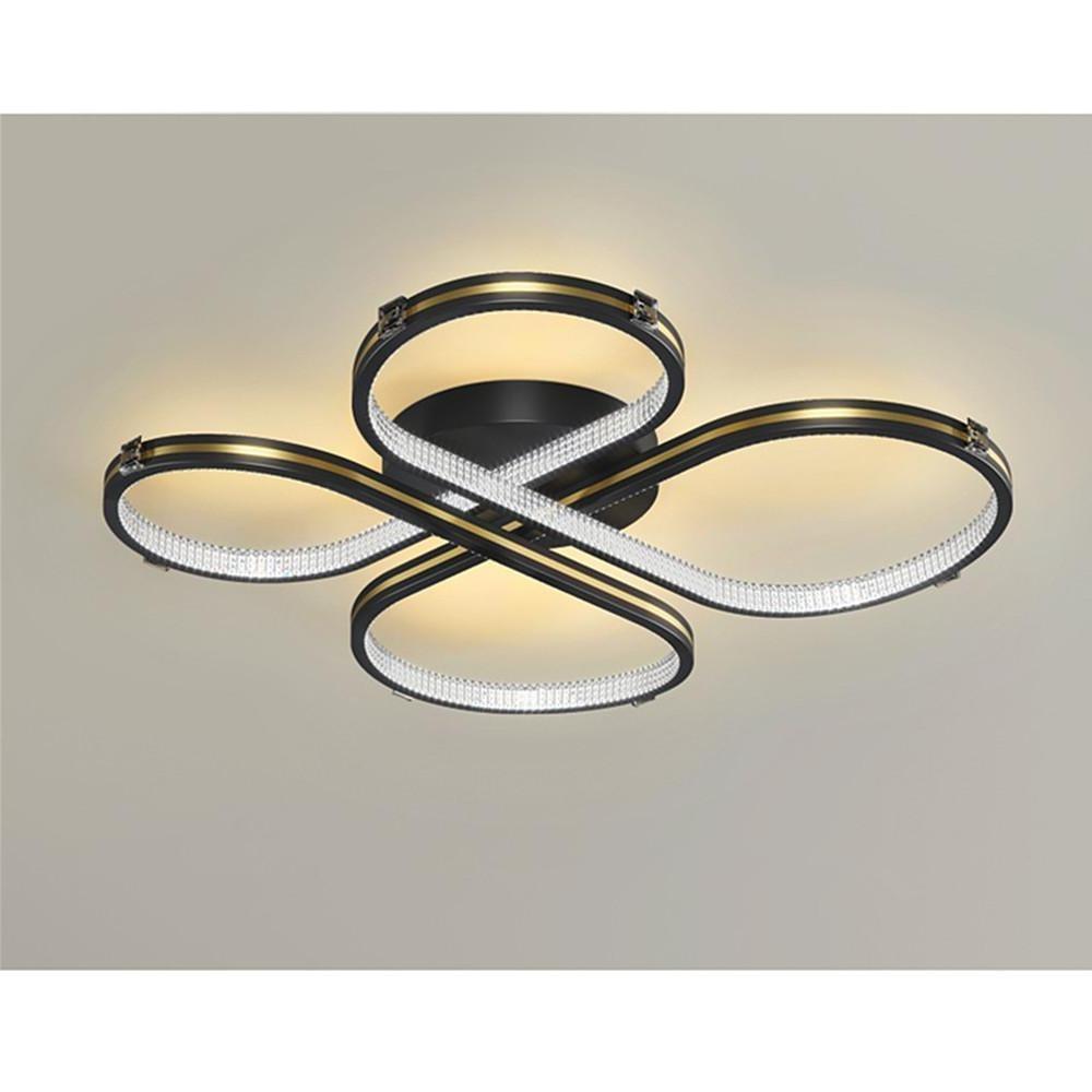 Circle Flower Design Dimmable LED Modern Ceiling Light Flush Mount Lighting