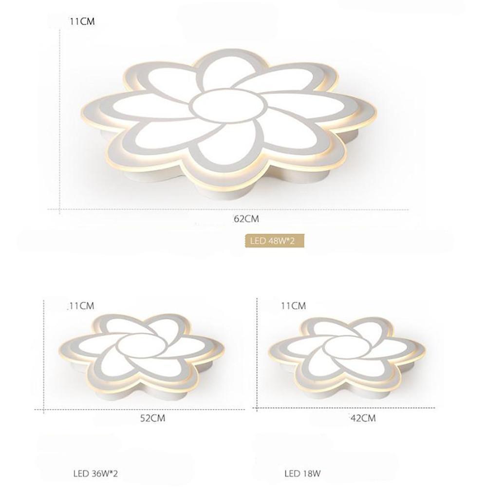 Flower Shaped LED Modern Ceiling Lights Flush Mount Ceiling Lamp Chandelier