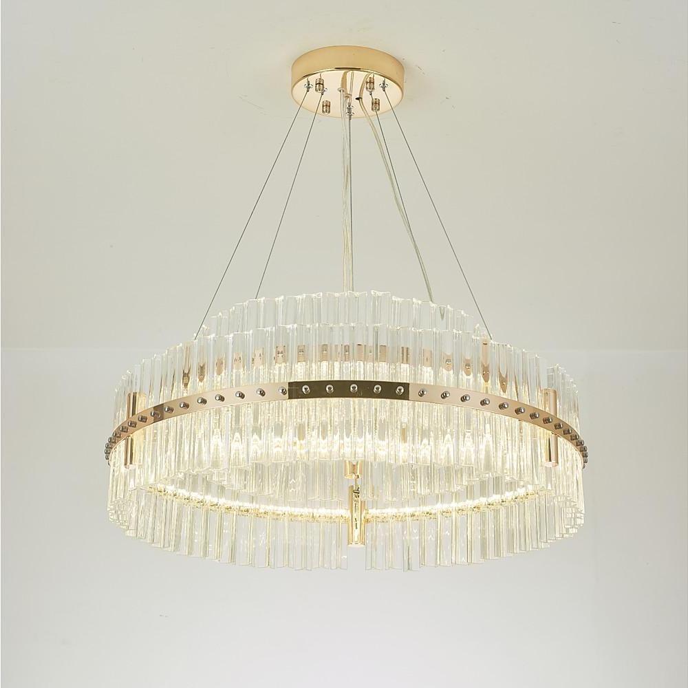 Modern Luxury Dozens of Crystal Chandelier Gold LED Lighting