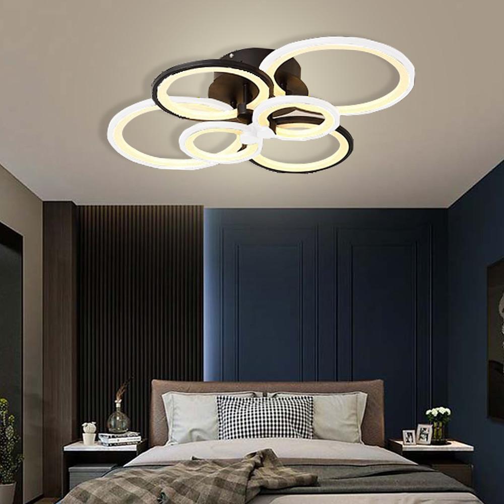 Multi Circles Dimmable LED Modern Ceiling Lights Flush Mount Lighting