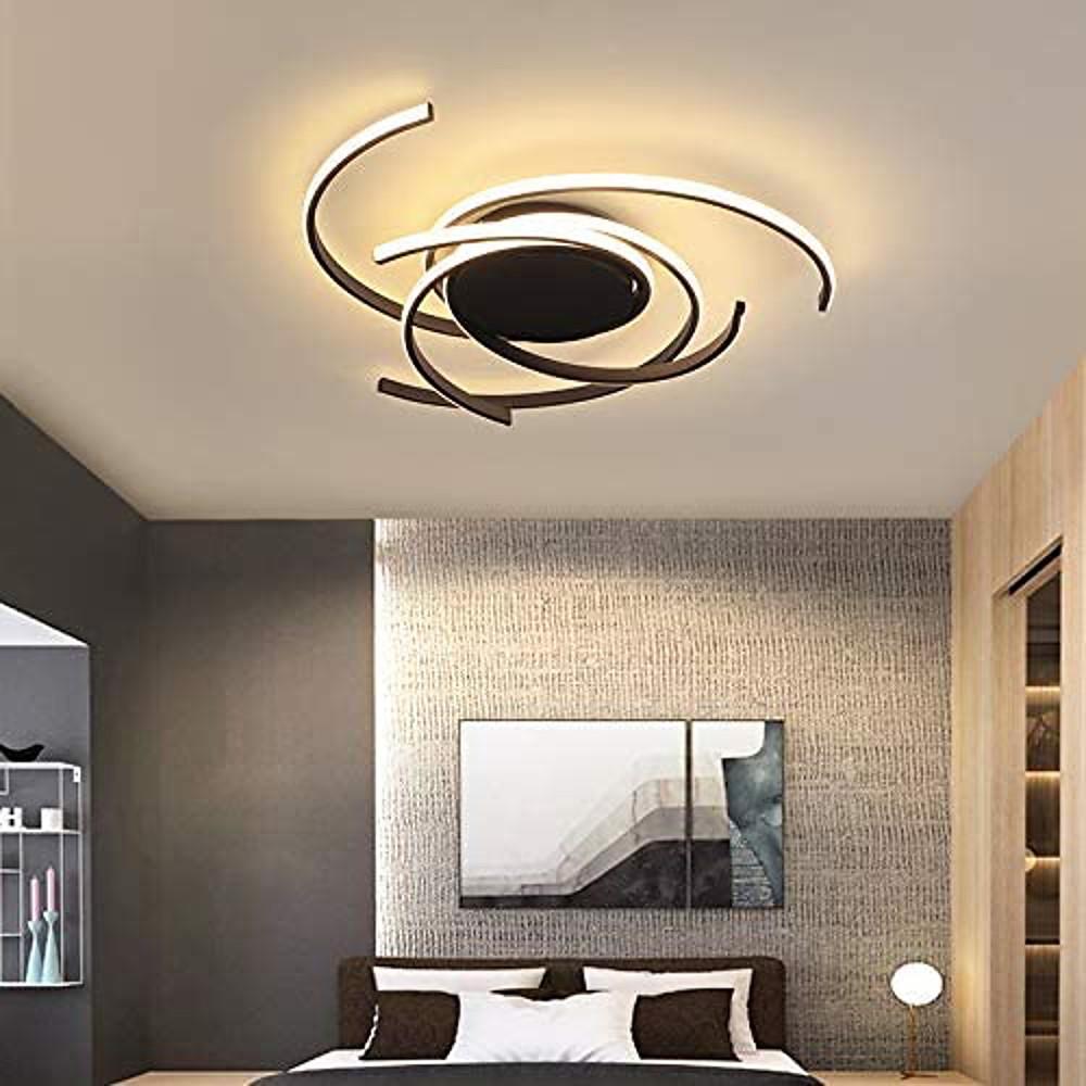 22'' Scattered Semicircle Painted Artistic Aluminum Silica Gel Flush Mount Lights Bedroom Ceiling Lights