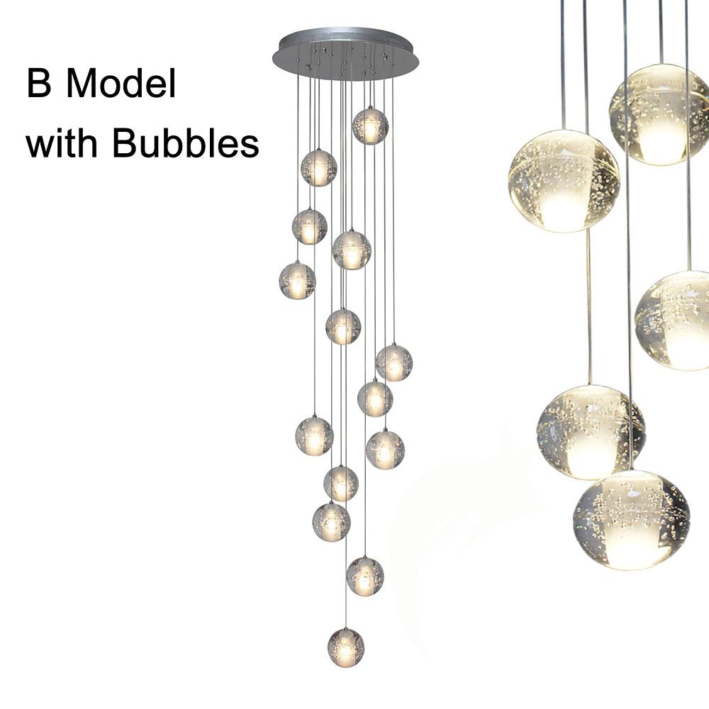 Modern Adjustable Chandelier Light Ceiling Light 14 Bulbs