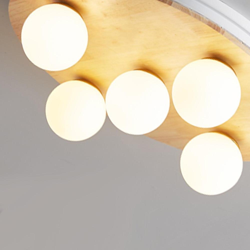 Nordic 5-Light Round Plane Bubble Ceiling Light