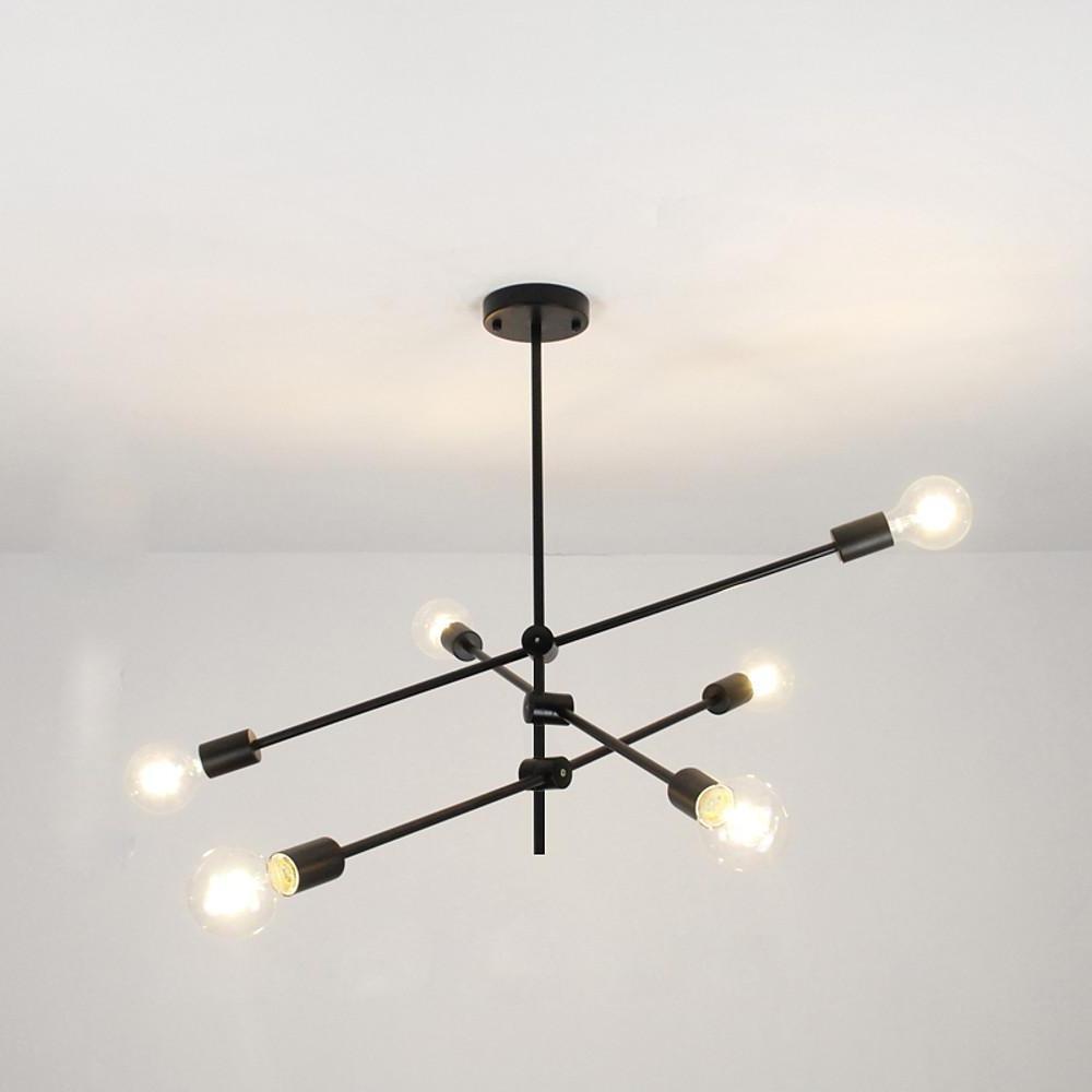 Modern Sputnik Chandelier 6 Bulbs