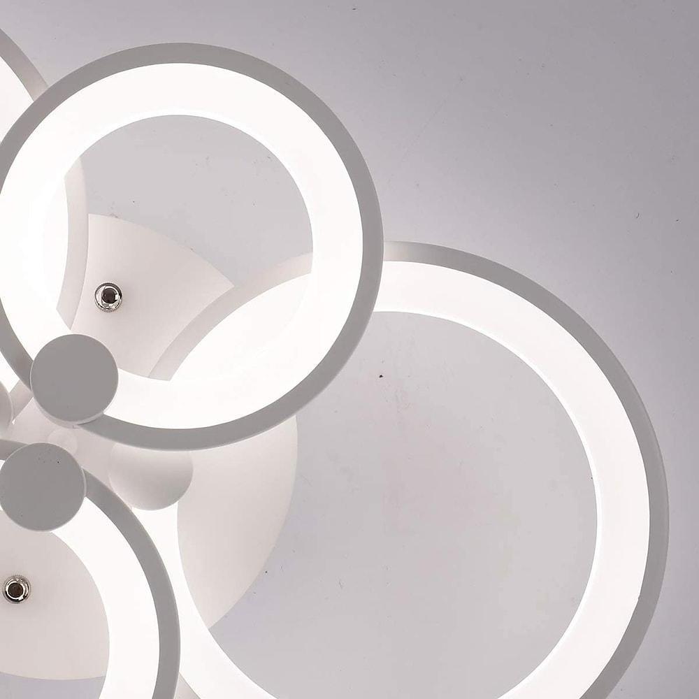 Elegant Semi Flush Mount Ceiling Lights with Unique Overlapping Rings